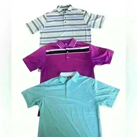 Footjoy Bundle Men’s Golf Shirt Bundle! Size Large - Picture 2 of 12